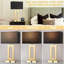 Ensemble de 2 lampes de table avec 2 ports USB, 3 lampes de chevet à commande tactile à intensité variable, lampe de table moderne pour le salon, table de chevet avec ampoules incluses-1981985379-1981985378