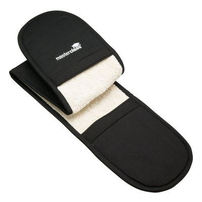 MasterClass Deluxe Professional Black Double Oven Glove