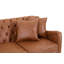 Ensemble canapé et fauteuil de salon Regency en cuir PU capitonné avec structure en bois massif-134912608