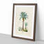 Illustration of a Date Palm Tree - Framed Print-55642025-55642027