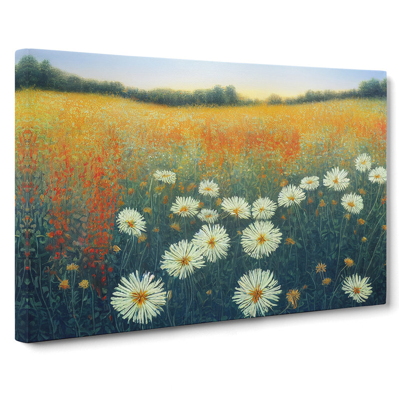 Sumptuous Wildflowers Floral - Wrapped Canvas