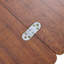 Table basse / table d'appoint moderne 27,6 po avec plateau pliable et roulettes, rangement à plusieurs niveaux-1300469238