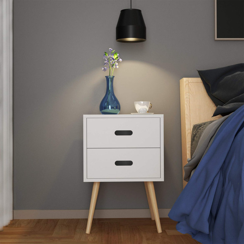 Barth 40cm W Manufactured Wood Bedside Table