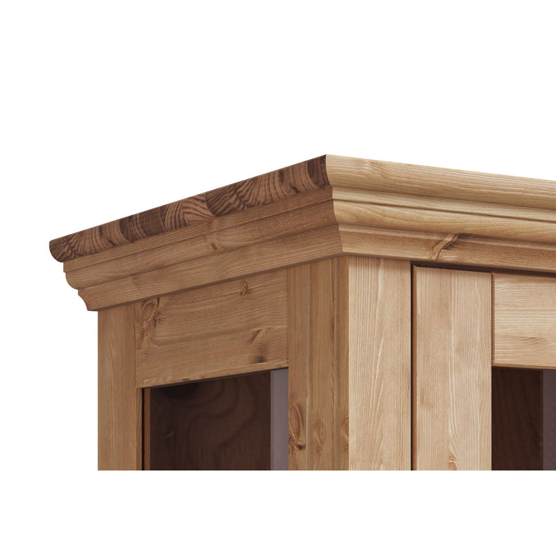 Texian Display Cabinet, Brown Oil