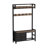 33.1" Wide Hall Tree With 2 Movable Drawers, Shoe Storage, Shelves And Garment Racks, 5-In-1 Entryway Bench With 23 Hooks (Fixed And Movable)