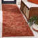 Ferrera Striped Handmade Flatweave Rust Area Rug