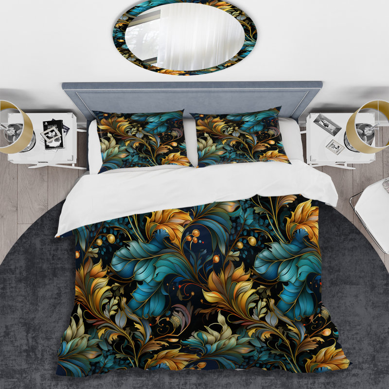 Ensemble de housse de couette Nouveau Victorian Elegance Victorian, Housse de couette simple + 1 taie décorative stan