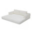 Canapé-lit pliant convertible 2-en-1, canapé-lit en velours côtelé moderne avec 2 * coussins, canapé-lit modulaire sans dossier avec lit escamotable Futon, canapé-lit modulaire pliable pour le salon beige-130622169