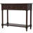 Traditional Design Console Table with Two Drawers and Bottom Shelf-1367724307