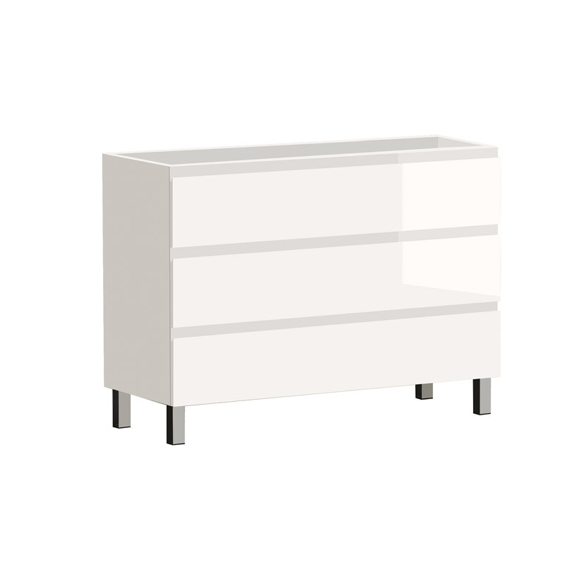 Base de meuble-lavabo simple Costa 48 seulement, Blanc