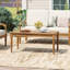 Table basse d'extérieur Acacia Classic, finition naturelle