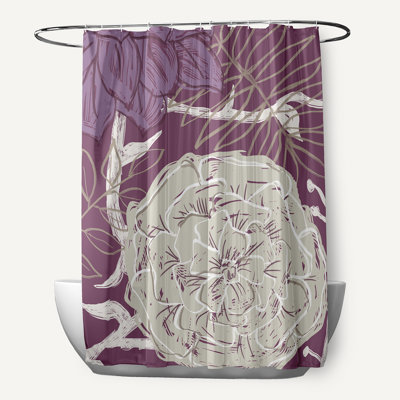 Altom Floral Shower Curtain