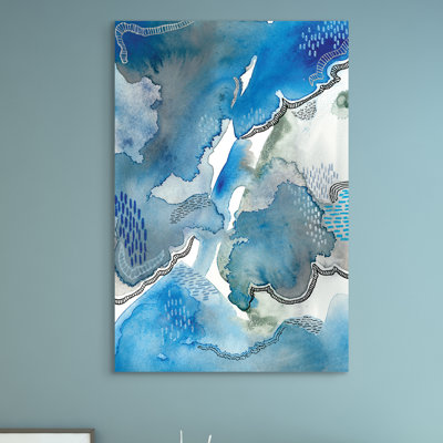 " Subtle Blues I " Painting Print