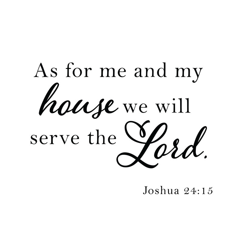 «We Will Serve The Lord» par Inconnu, H 24 po x l 32 po, Papier avec cadre photo en érable, Pas de tapis