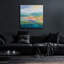  «Flower Hill 2» par Silvia Vassileva, art mural en verre acrylique, 36 po x 36 po
