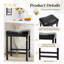 Tabouret de haute qualité avec coussin et structure en cuir-1825436646