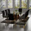 Chaise parsons rembourrée en velours Ladarius