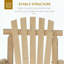 Chaise berçante rustique en bois Adirondack à haut dossier à lattes
