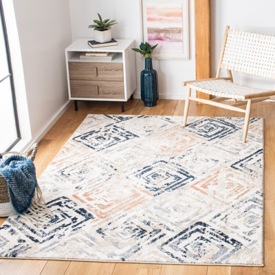 Coppertone Performance Geometric Rug