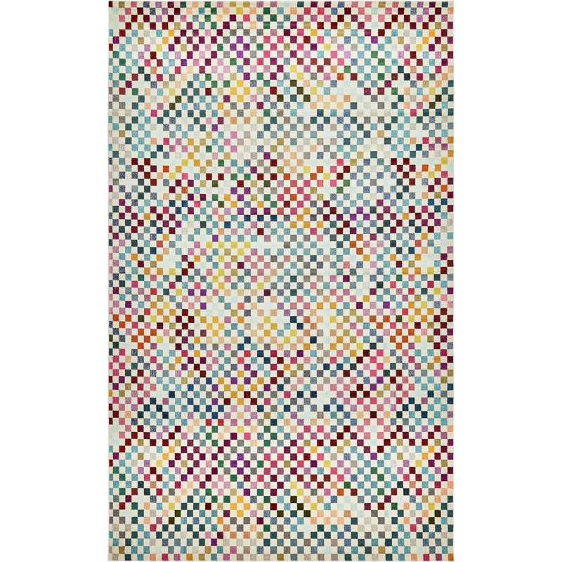 Hashimoto Washable Geometric Indoor Rug, Rectangle 9' x 12'2"