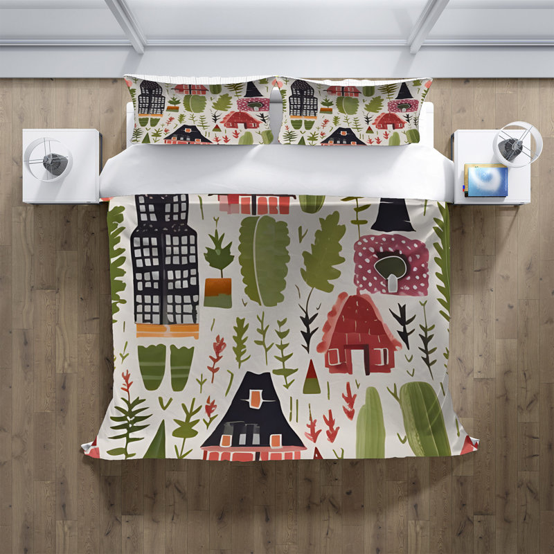 Literie , Housse de couette simple + 1 taie décorative pour
