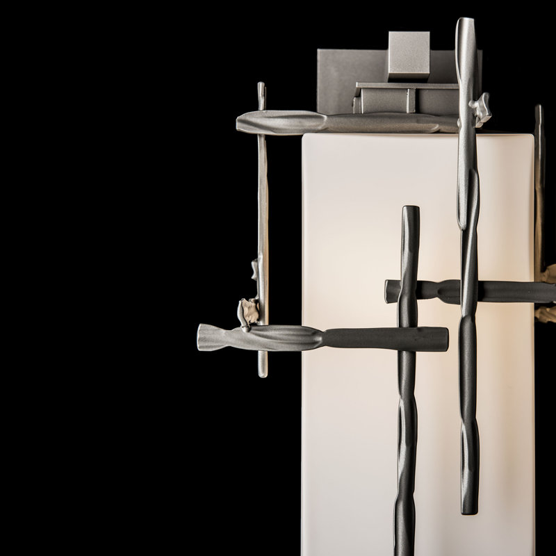 Tura Aluminum Outdoor Sconce, Coastal Burnished Steel, 16.4" H x 9.6" W x 10.7" D