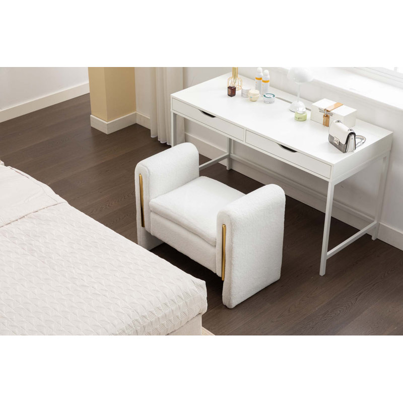 Banc de maquillage en tissu
