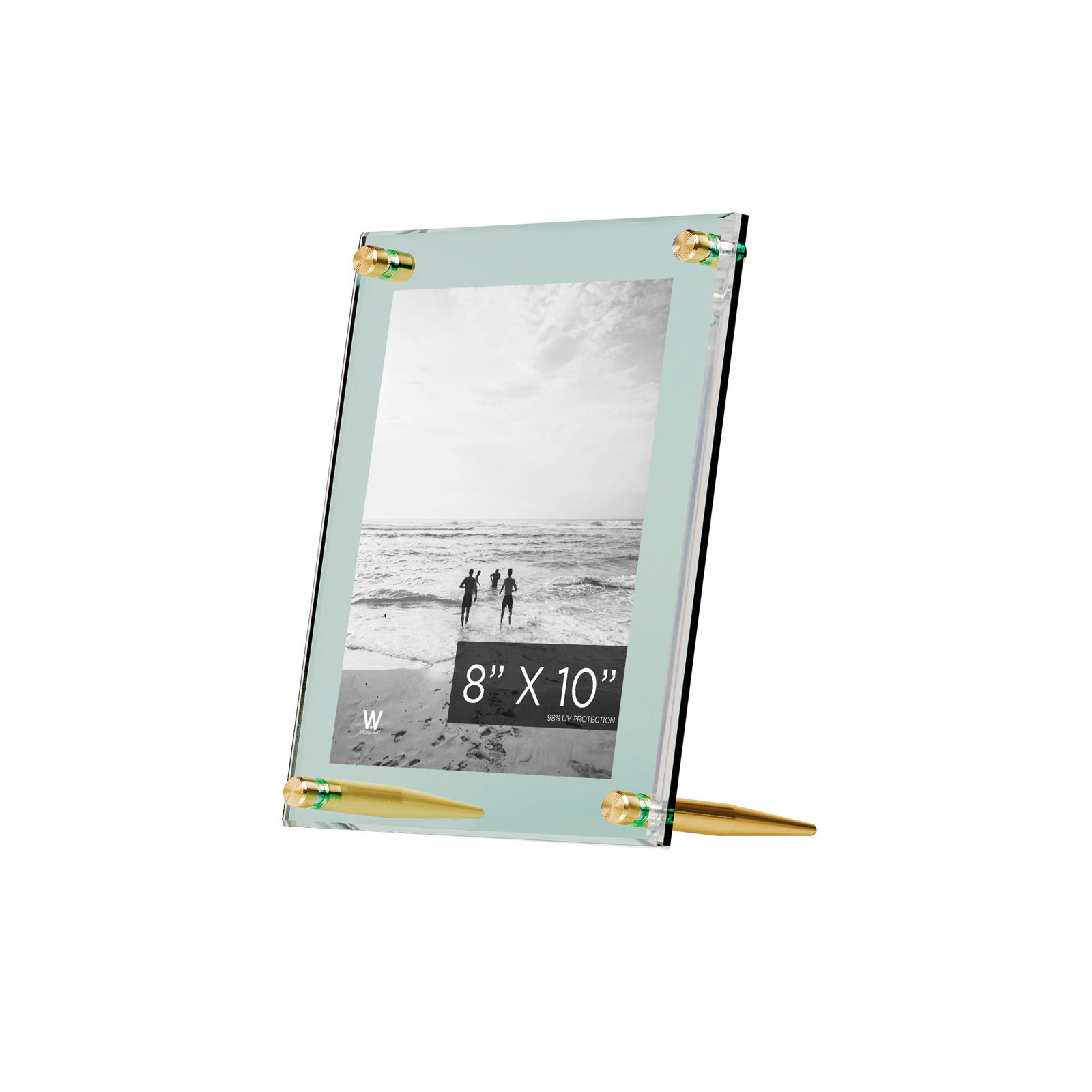 Wexel Art 8x10" Tabletop Frame with Hardware, Seaglass/Gold
