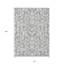 Tapis extérieur lavable floral gris et ivoire 10 pi x 14 pi