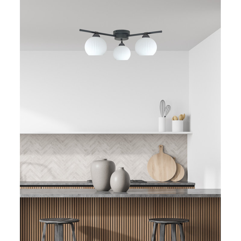 Albedo 3-light Flush Mount, White