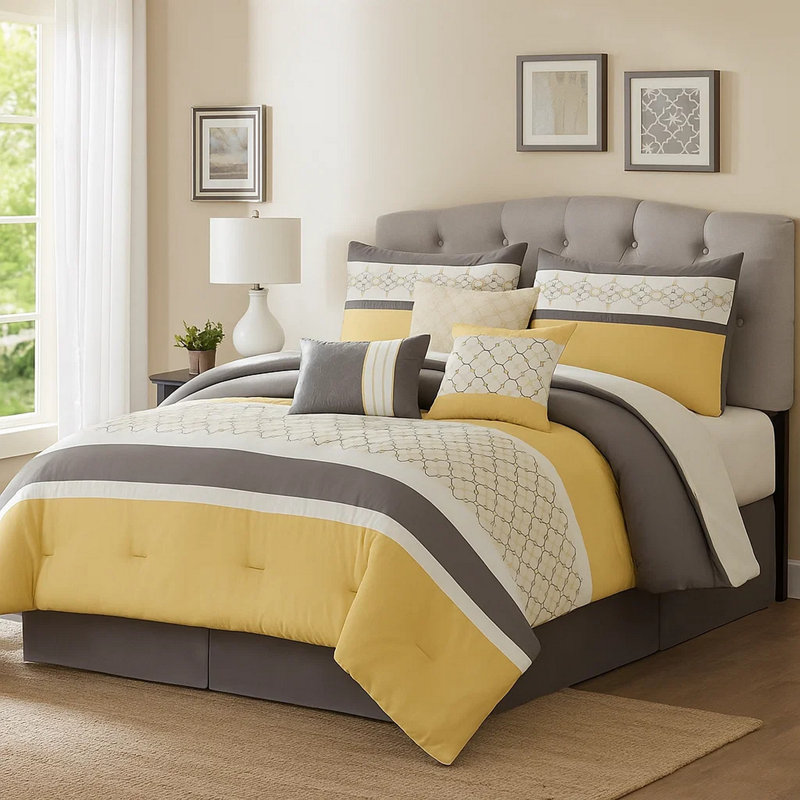 Comforter Set, Queen Comforter + 6 Additional Pieces