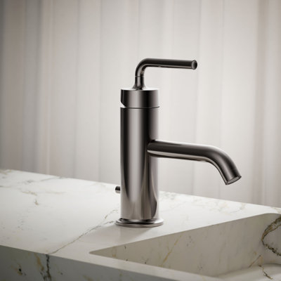 Robinet de salle de bain monotrou avec ensemble de bonde Purist