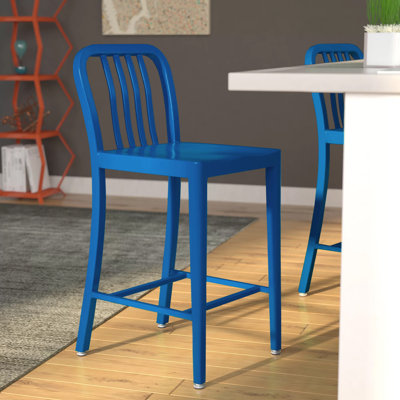 Carouthers 24" Commercial Grade Metal Counter Height Stool with Footrest by Flash Furniture