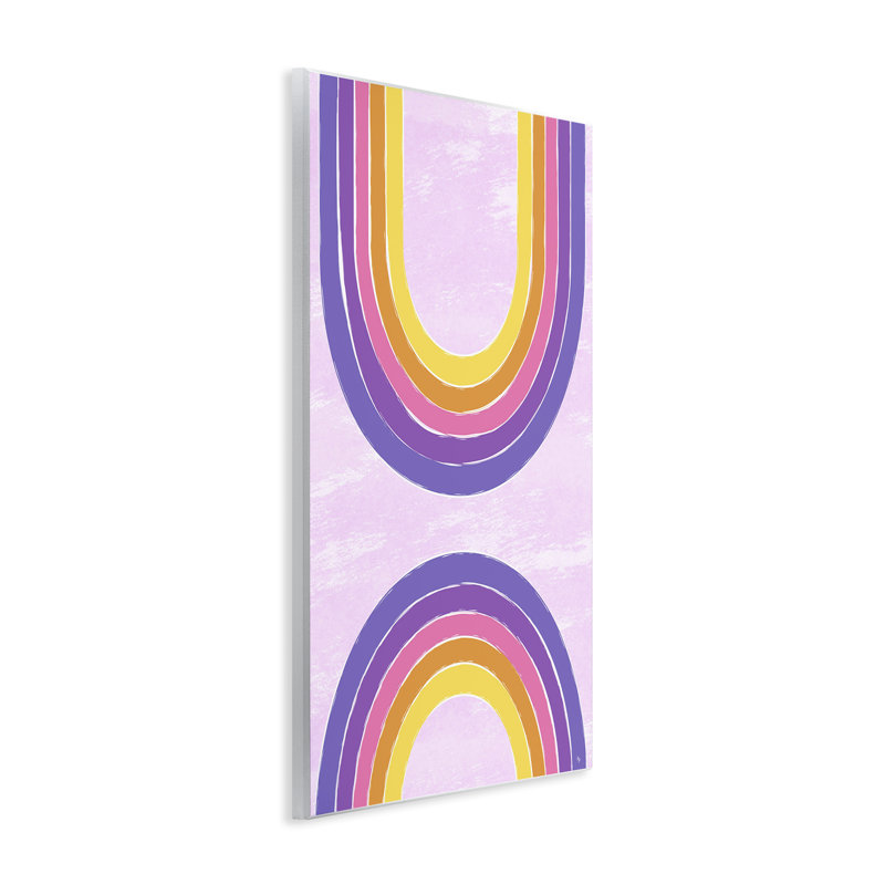 Art mauve arc-en-ciel mauve par Martina Pavlova, H 15 po x l 10 po