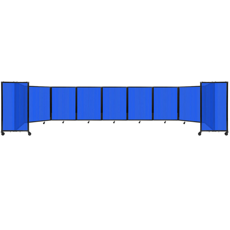 Cloison murale en polycarbonate 360, H 48 po x l 300 po, Bleu