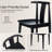 Farmhouse Wood Dining Chairs With Curved Back-879348981-879348980