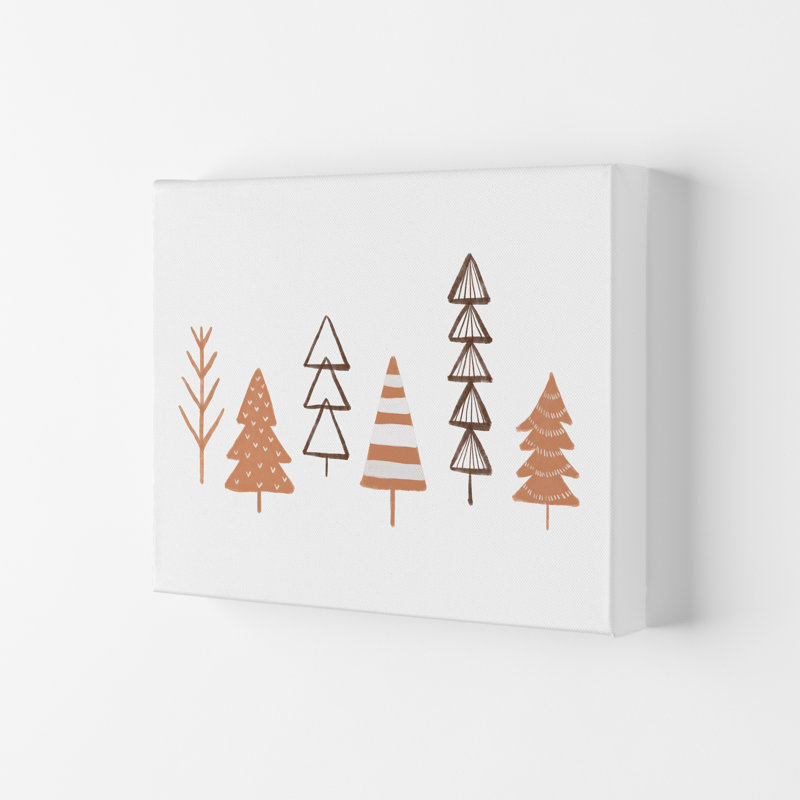 Winter Trees Illustration By Orara - Print, No Framed, 42cm H x 30cm W x 1cm D