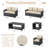 7 - Person Outdoor Seating Group with Cushions and Cover-346749858