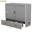 Lit escamotable double avec port USB et grand tiroir