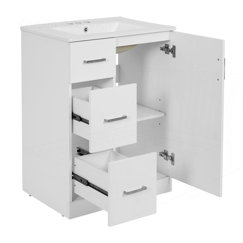 Meuble-lavabo moderne 24 "avec lavabo