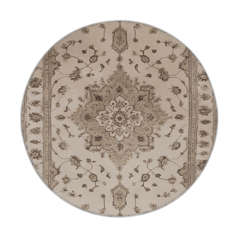 Tapis intérieur et extérieur Tabriz, Rond 5 pi