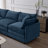 105 Inch Upholstered Sofa, 3-Seater Couch With Ottoman-For Modern Home-1257390212