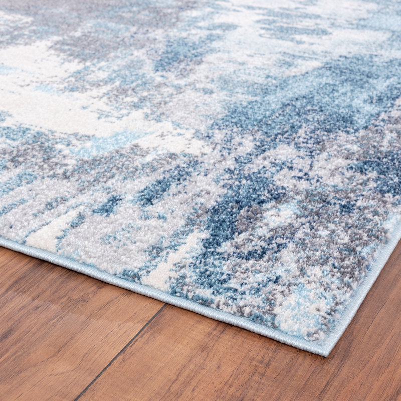 Rethman Abstract Indoor Rug, Rectangle 9' x 12'