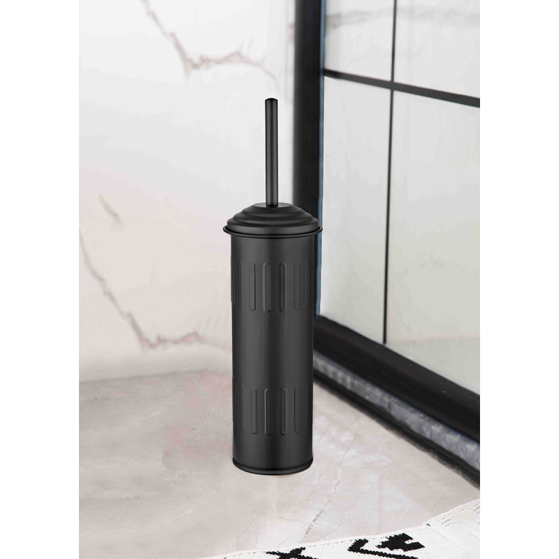 Black Toilet Brush & Holder