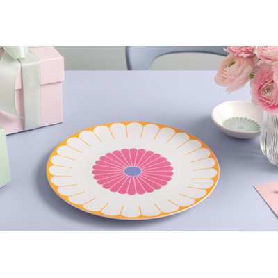 Villeroy & Boch Fleur Couleur Collection Serving Plate, Premium Porcelain, Made in Germany, Dishwasher and Microwave Safe, Presentation Plate, 12.5 x 1 in, Floral Pattern, Multicolored