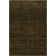Betancourt Brown, Green & Gold Hand-Woven Striped Modern Wool & Polyester Shag Area Rug