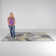 Rambo Contemporary Distressed Circle Area Rug