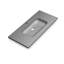 Lavabo double 48 po DAX Masai, argent