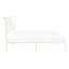 Grand lit Mid-Century moderne en métal blanc-225313711
