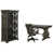 3 Pieces: Desk, Chair, Bookcase